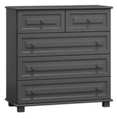 Komody - Komoda sosnowa drewniana nr4 g42 szara - miniaturka - grafika 1