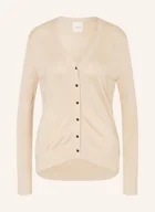 Swetry damskie - Calvin Klein Kardigan beige - miniaturka - grafika 1