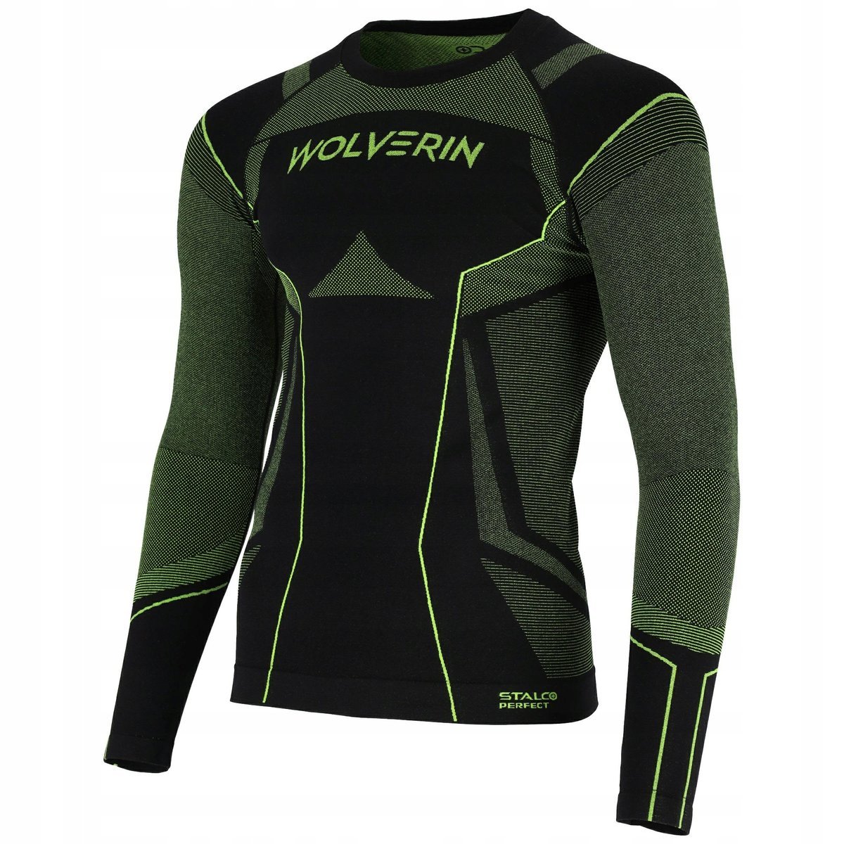 BIELIZNA TERMOAKTYWNA KOSZULKA MĘSKA WOLVERIN CZARNY L/XL STALCO PERFECT