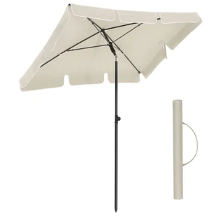 Parasol ogrodowy 200 x 125 cm beżowy - Parasole ogrodowe - miniaturka - grafika 1