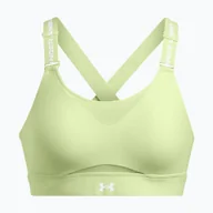 Bielizna sportowa damska - Biustonosz treningowy Under Armour Infinity High 2.0 retro green/white | WYSYŁKA W 24H | 30 DNI NA ZWROT - miniaturka - grafika 1