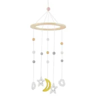 Zabawki interaktywne dla dzieci - Bieco Baby Mobile Ø ok. 15 cm Edycja Kosmos drewniany Mobil dla niemowlaka dziewczynka mobil dla niemowlaka chłopiec Zabawki do łóżeczka niemowlęc.. - miniaturka - grafika 1