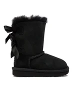 Buty dla dziewczynek - Ugg Śniegowce T Bailey Bow II 1017394T Czarny - miniaturka - grafika 1