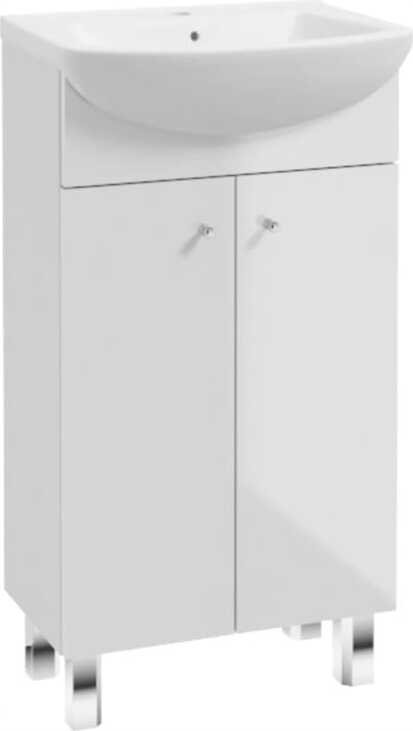 Szafka łazienkowa z umywalką 45x85cm stojąca biała Costa