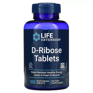 Life Extension D-Ribose Tablets (100 tab) - Witaminy i minerały - miniaturka - grafika 1