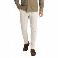Spodnie męskie - Jednolite spodnie chino męskie REGULAR FIT beżowe V2 OM-PACP-0183 XL - miniaturka - grafika 1