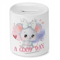 Skarbonki - Skarbonka Z Myszką Myszki Słodki na Prezent z Nadrukiem ze Zdjęciem - miniaturka - grafika 1