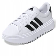 Trampki damskie - Adidas Buty Sportowe Na Platformie Grand Court Białe IE1092 r. 36 2/3 - miniaturka - grafika 1