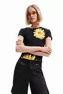 Koszulki i topy damskie - Desigual T-shirt damski, czarny, XL - miniaturka - grafika 1