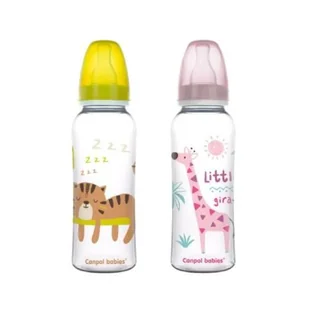 CANPOL BABIES Zestaw butelek wąskootworowych 12m+, 2szt. x 330ml >> 0zł za wysyłkę przy zakupach od 149 zł << - Kubki dla dzieci - miniaturka - grafika 1