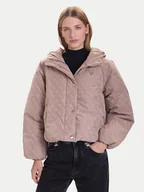 Kurtki damskie - Guess Kurtka zimowa V5BL07 WGLW2 Beżowy Relaxed Fit - miniaturka - grafika 1
