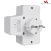 Gniazdka elektryczne - Maclean Gniazdko Prądowe Potrójne Z Wył En MCE215 - miniaturka - grafika 1