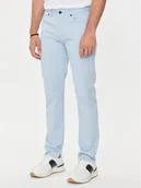Spodnie męskie - Boss Jeansy Delaware3-1-20 50505445 Błękitny Slim Fit - miniaturka - grafika 1