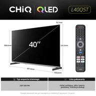 Telewizory - CHiQ L40QST TV 40", QLED, Full HD, Google TV - miniaturka - grafika 1