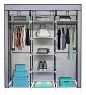 Szafy - Składana szafa tekstylna, materiałowa garderoba XXL - miniaturka - grafika 1