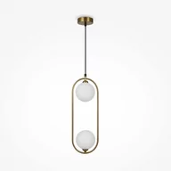 Lampy sufitowe - Lampa wisząca eliptyczna Ring MOD013PL-02BS1 zwis mosiądz - miniaturka - grafika 1