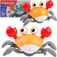 Zabawki interaktywne dla dzieci - KRAB ZABAWKA ŁAZIK DLA DZIECI DO RACZKOWANIA UCIEKAJĄCY CHODZĄCY FUKCJE - miniaturka - grafika 1