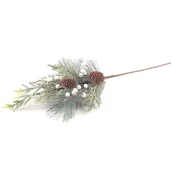 Ozdoby bożonarodzeniowe - Gałązka ozdobna z szyszkami 65 cm - miniaturka - grafika 1