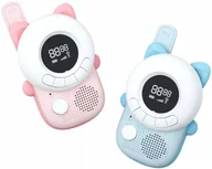 Zabawki interaktywne dla dzieci - 2x WALKIE TALKIE DLA DZIECI ŁOKI TOKI KRÓTKOFALÓWKI NA PREZENT zasięg 3KM - miniaturka - grafika 1