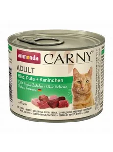 Animonda Carny Adult smak wołowina indyk i królik 200g - Mokra karma dla kotów - miniaturka - grafika 3
