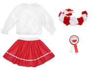 Dresy i komplety dla dziewczynek - ZESTAW NARODOWY BIAŁO-CZERWONY 116-128 4el - miniaturka - grafika 1