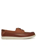 Mokasyny męskie - Clarks Mokasyny Bratton Boat 26181273 Brązowy - miniaturka - grafika 1