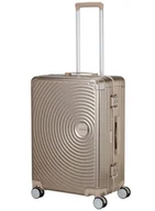 Walizki - Walizka średnia American Tourister Soundbox Alu - bronze - miniaturka - grafika 1