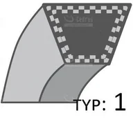 Akcesoria do kos i kosiarek - Pasek Mtd Napęd Jazdy /12,7X1430/ A-7540230 - miniaturka - grafika 1