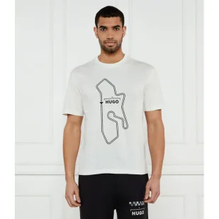 HUGO T-shirt Droad Loose fit - Koszulki męskie - miniaturka - grafika 1