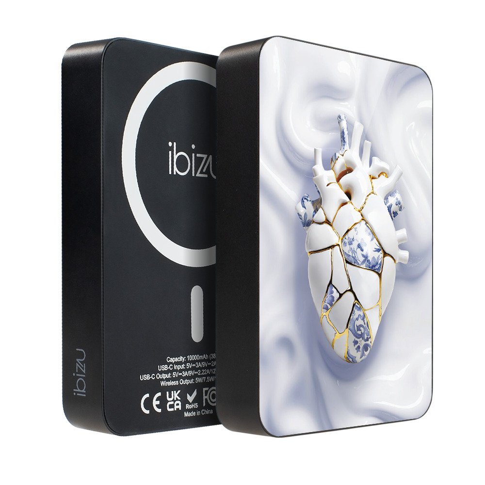 IBIZU MagPower 10 000 mAh Porcelanowe serce
