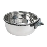 Klatki i wyposażenie dla ptaków - AniOne Miska ze stali szlachetnej do przykręcenia 900 ml - miniaturka - grafika 1