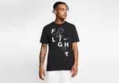 Koszulki męskie - Nike Flight Basketball Tee Black - miniaturka - grafika 1