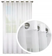 Firany - FIRANA GOTOWA NA PRZELOTKACH FIRANKA BALKON WOAL do POKOJU 300x250 cm - miniaturka - grafika 1