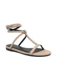 Sandały damskie - Patrizia Pepe Skórzane sandały - miniaturka - grafika 1