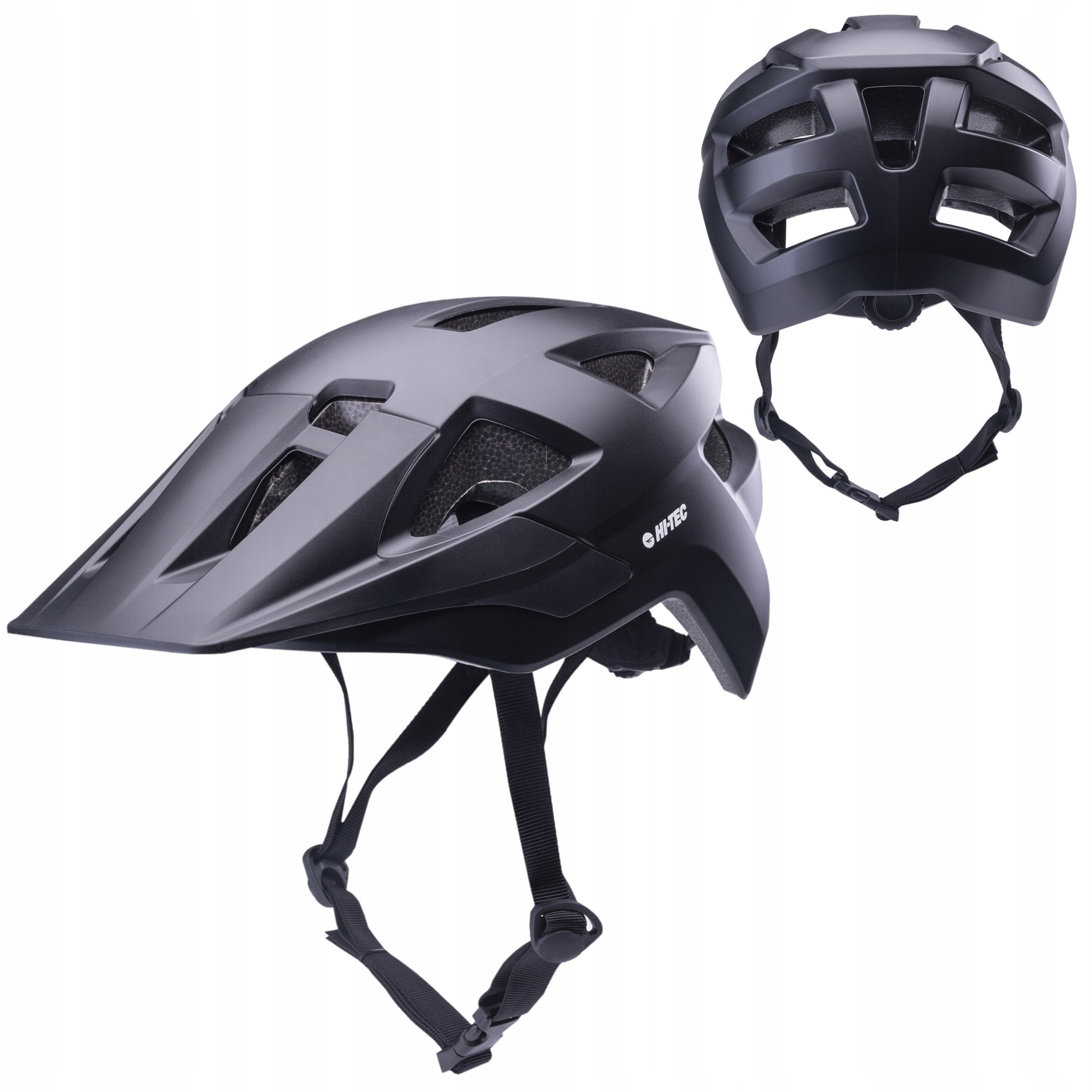 Hi-tec Kask Rowerowy Męski Z Regulacja Czarny Lekki Mtbunny 58-61cm L