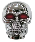 Akcesoria motoryzacyjne - Gałka Biegów Tuning Chrom Czaszka Czacha Skull - miniaturka - grafika 1