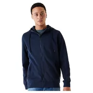 Swetry męskie - Garcia Męski kardigan Sweat sweter z dzianiny, Dark Moon, XL - miniaturka - grafika 1