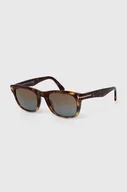 Okulary przeciwsłoneczne - Tom Ford okulary przeciwsłoneczne męskie kolor brązowy FT1076_5456B - miniaturka - grafika 1