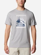 Koszulki męskie - Koszulka męska bawełniana Columbia CSC Seasonal Logo Tee 1991036038 M Szara (195981462258) - miniaturka - grafika 1