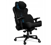 Fotele gamingowe - Yumisu 2052 Magnetic Biurowy do 180kg Skóra ECO Czarny - miniaturka - grafika 1