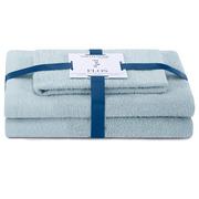 Ręczniki - AmeliaHome, Ręcznik Flos błękitny 30x50+50x90+70x130 cm - miniaturka - grafika 1