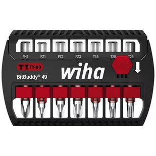 Wiha 8-cz. zestaw bitów Bitbuddy TY, Phillips, Pozidriv i Torx, 49 mm - Śrubokręty - miniaturka - grafika 1