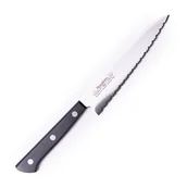 Noże kuchenne - Nóż Masahiro BWH Utility 150mm Waved Edge [14038] - miniaturka - grafika 1