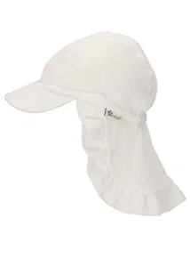 Sterntaler Dziewczęca czapka z daszkiem z ochroną karku Glace kapelusz przeciwsłoneczny, beżowy, 53 cm - Czapki damskie - miniaturka - grafika 1
