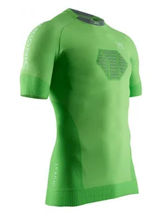 X-Bionic Koszulka w kolorze zielonym do biegania - Koszulki sportowe męskie - miniaturka - grafika 1