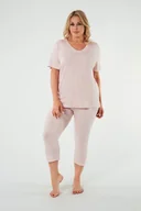 Piżamy damskie - Puntini piżama damska krótki rękaw, 3/4 spodnie - Italian Fashion - miniaturka - grafika 1