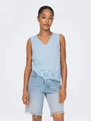 Bluzki damskie - ONLY Bluzka 15296317 Niebieski Regular Fit - miniaturka - grafika 1