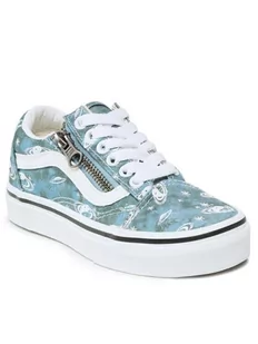 Vans Tenisówki Old Skool Zip VN0A2XSM4481 Niebieski - Buty dla dziewczynek - miniaturka - grafika 1