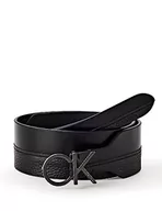 Paski - Calvin Klein Damski pasek biodrowy RE-Lock Mix 50 mm, Ck Black, 75, Ck czarny - miniaturka - grafika 1