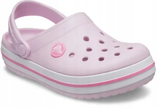 Crocs Crocband Clog K 207006-6GD Różowe 34/35 - Buty dla dziewczynek - miniaturka - grafika 1